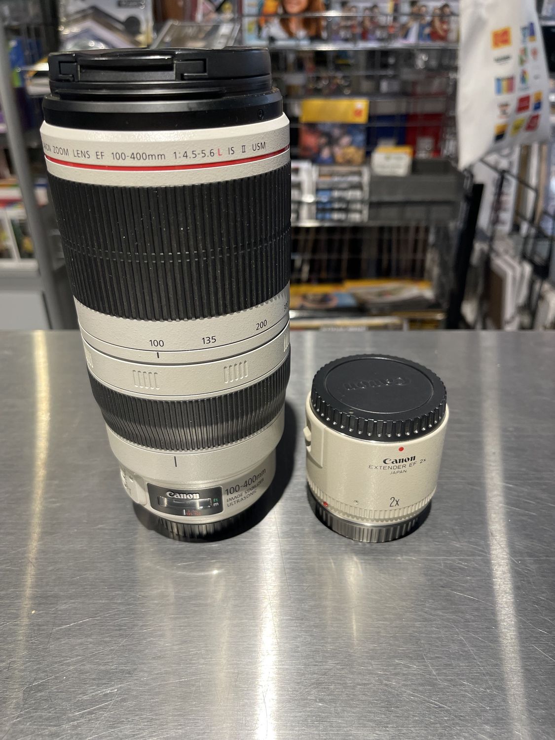 Used Canon EF 100-400mm f`4.5-5.6 L IS USM II &amp; 2x Extender