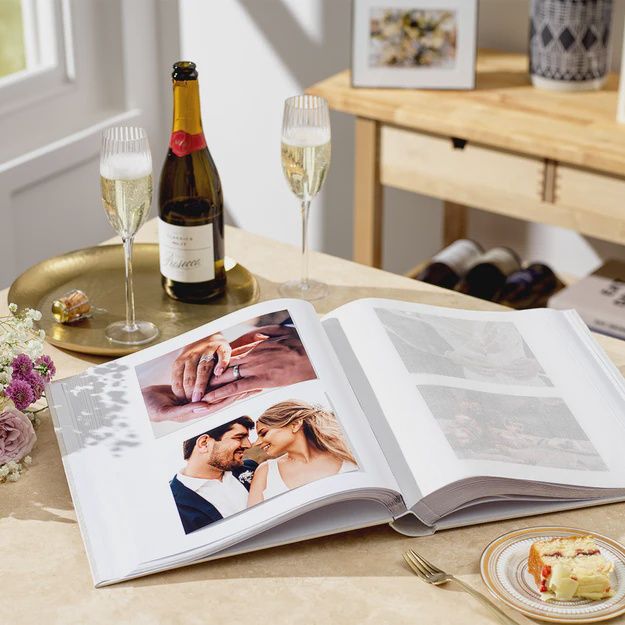 White Satin Guest Book