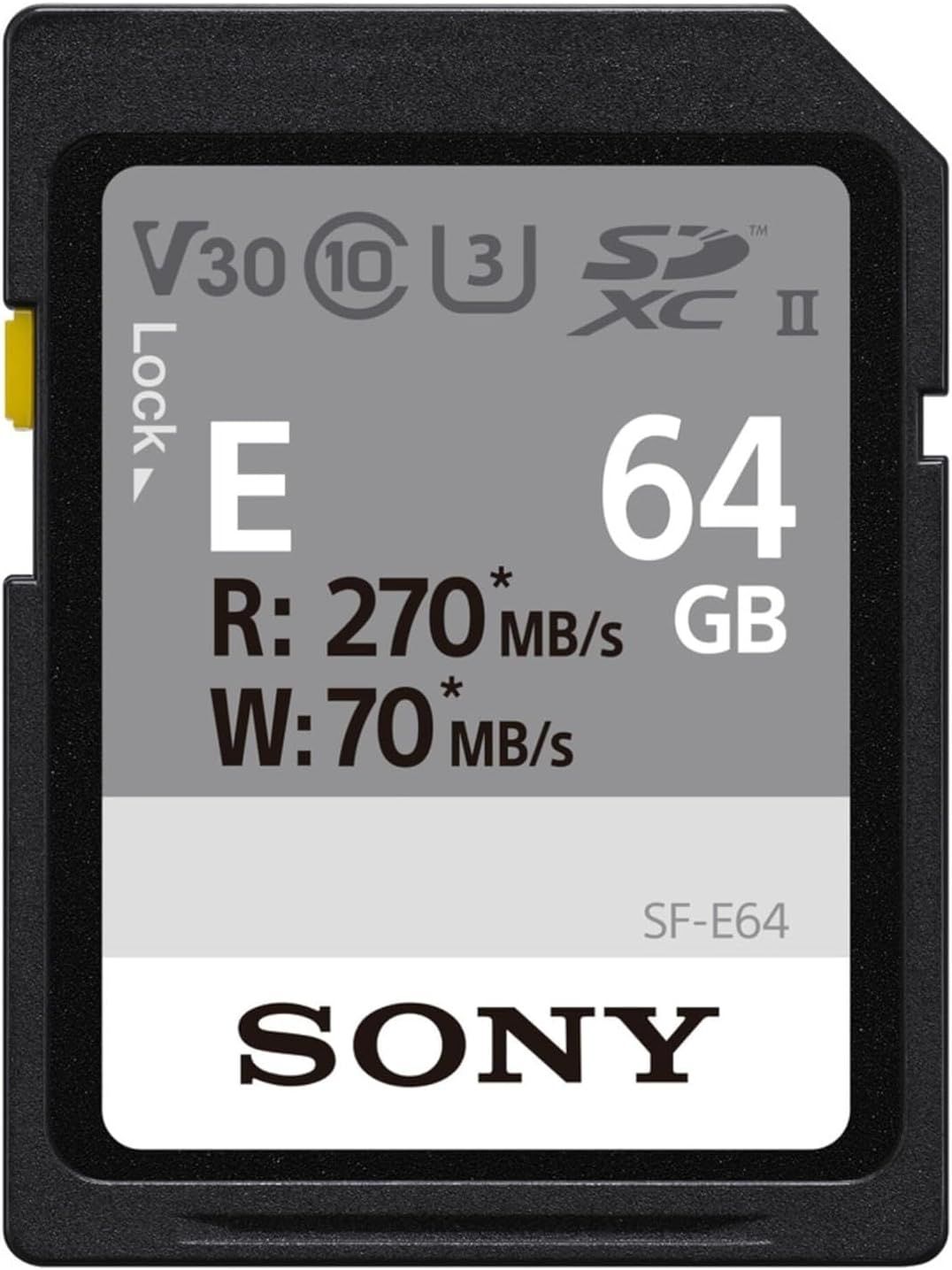Sony SF Series SDXC UHSII Card, Size: 64gb