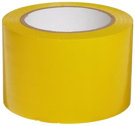 Brady Yellow Floor Tape, Color: Yellow, Size: 3&quot;X108&#39;