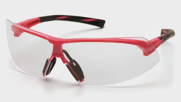 PMX Onix Safety Glasses-DC, Quantity: Single, Color of Lens/Frame: Clear/Pink