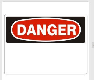 Danger, Color: AV, Size: 7x10