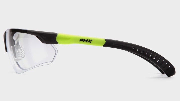 Pyramex Sitecore Safety Glass, Quantity: Single, Color of Lens/Frame: Clear/H2MAX/AF/Gray/Lime