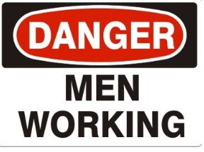 Danger Workers Working, Color: AL, Size: 10X14