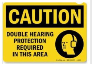 Caution Double Hearing Required, Color: AV, Size: 7x10
