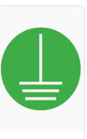 Grounding Sticker, Color: Green white, Size: 2&quot; Round