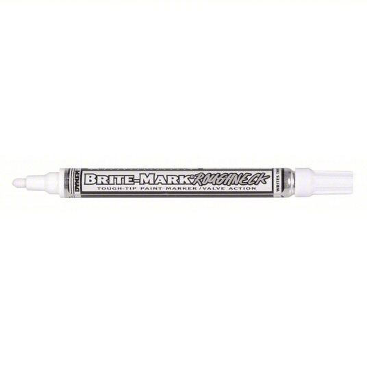 Dykem Brite-Mark Roughneck Paint Marker, Color: White