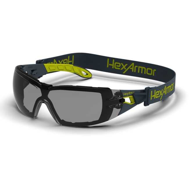 Hexarmor MX200G Safety Glass-DNR, Size: TruShield®S, Color: Grey