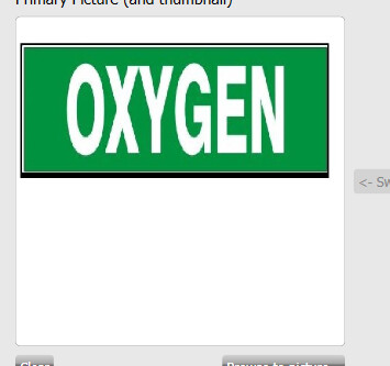 Oxygen Pressure Sensitive Decal