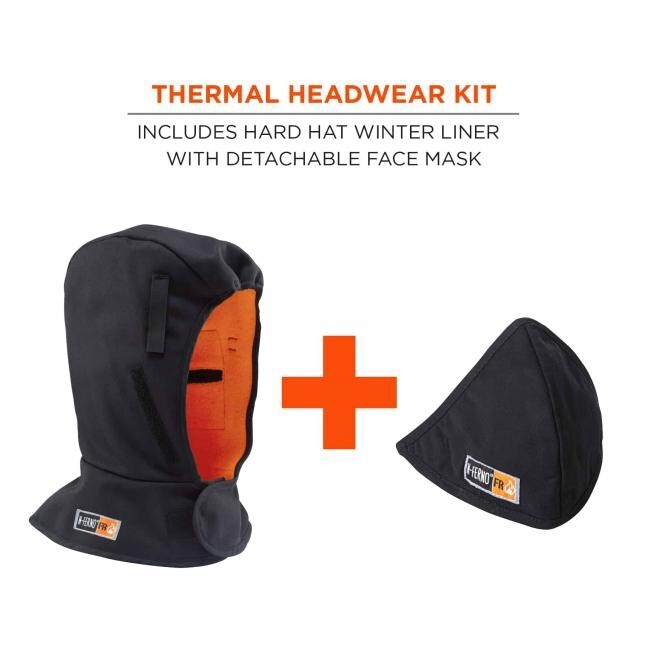 Ergodyne FR N-Ferno  Hard Hat Liner, Color: Black, Category: Head and Face Protection