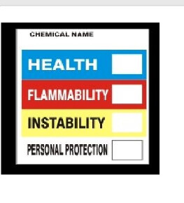 Right To Know Chemical Name 10pk, Color: Vinyl, Size: 10 pk