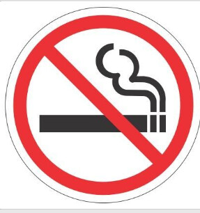 No Smoking Red/White 2&quot; Diameter