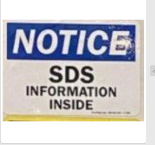 Notice SDS Information Inside