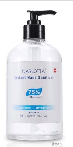 Carlotta Hand Sanitizer, Color: Clear, Size: 16.9oz/Single