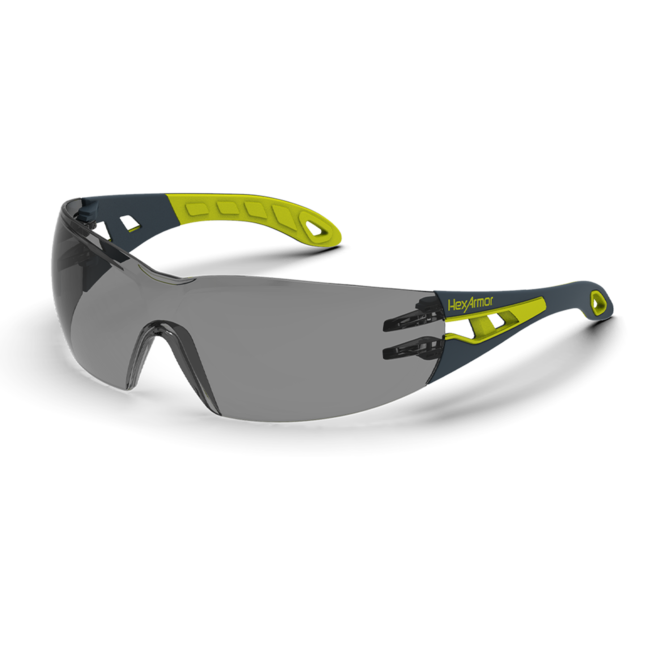 Hexarmor MX200S Safety Glass, Style: TruShield®, Color: Grey