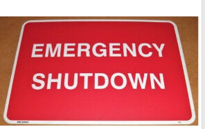 Emergency Shutdown Inside, Color: AV, Size: 7x10