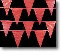 Pennant Flags, Color: Red, Size: 60&#39;