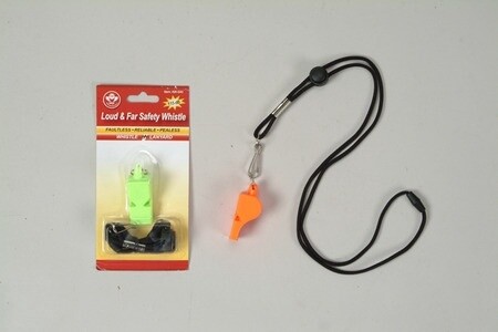 Safety Whistle, Color: Orange