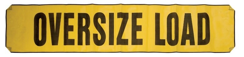 Banners, Material: Mesh, Size: 18&quot;X84&quot;, Style: Oversize Load