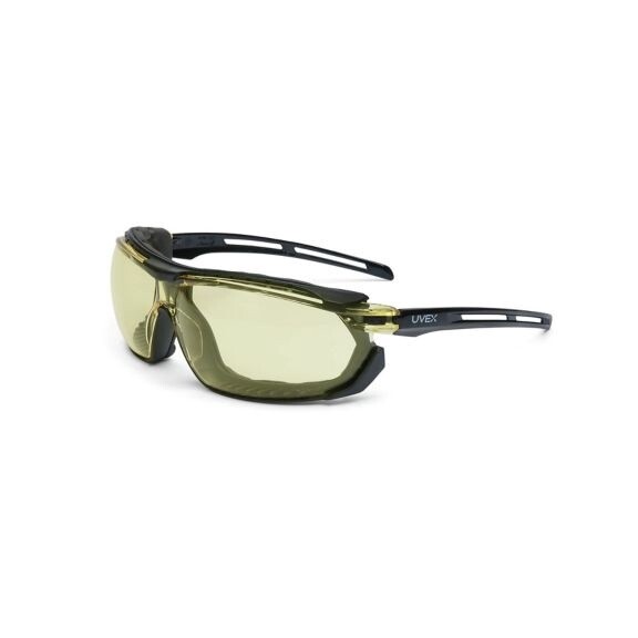 UVEX Tirade Safety Glass, Color of Lens/Frame: Amber/AF/Black