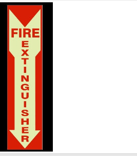 Fire Extinguisher Down Arrow