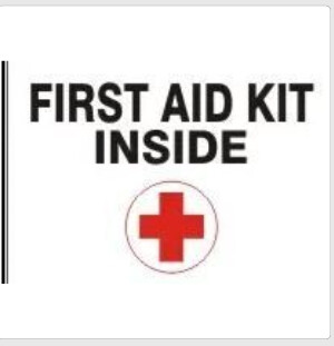 First Aid Kit Inside Plastic, Color: Plastic, Size: 7x10