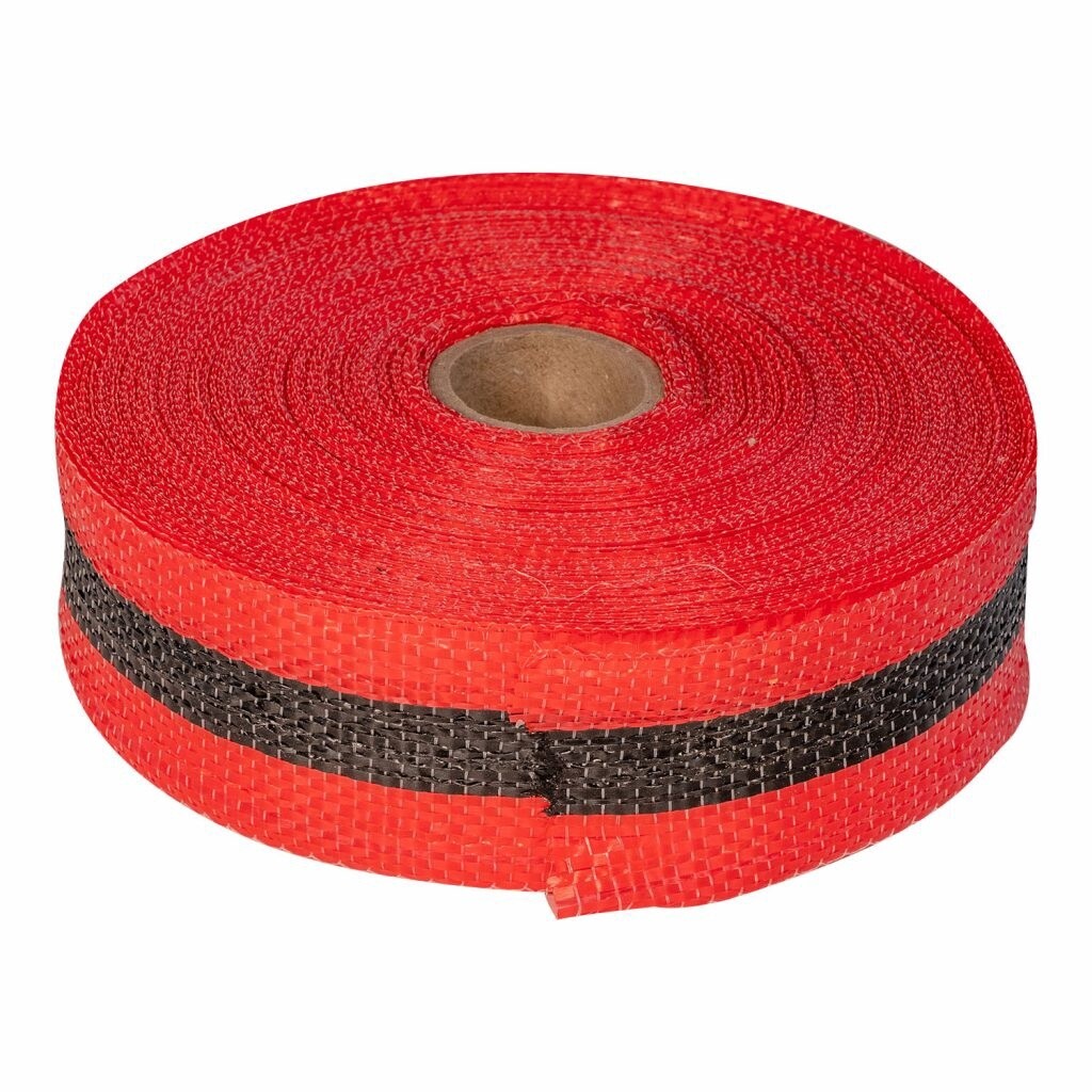 Woven Barricade Tape, Color: Red/Black: T2WRB200, Size: 200&#39;, Quantity: Single