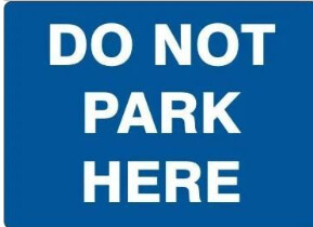Do not park here