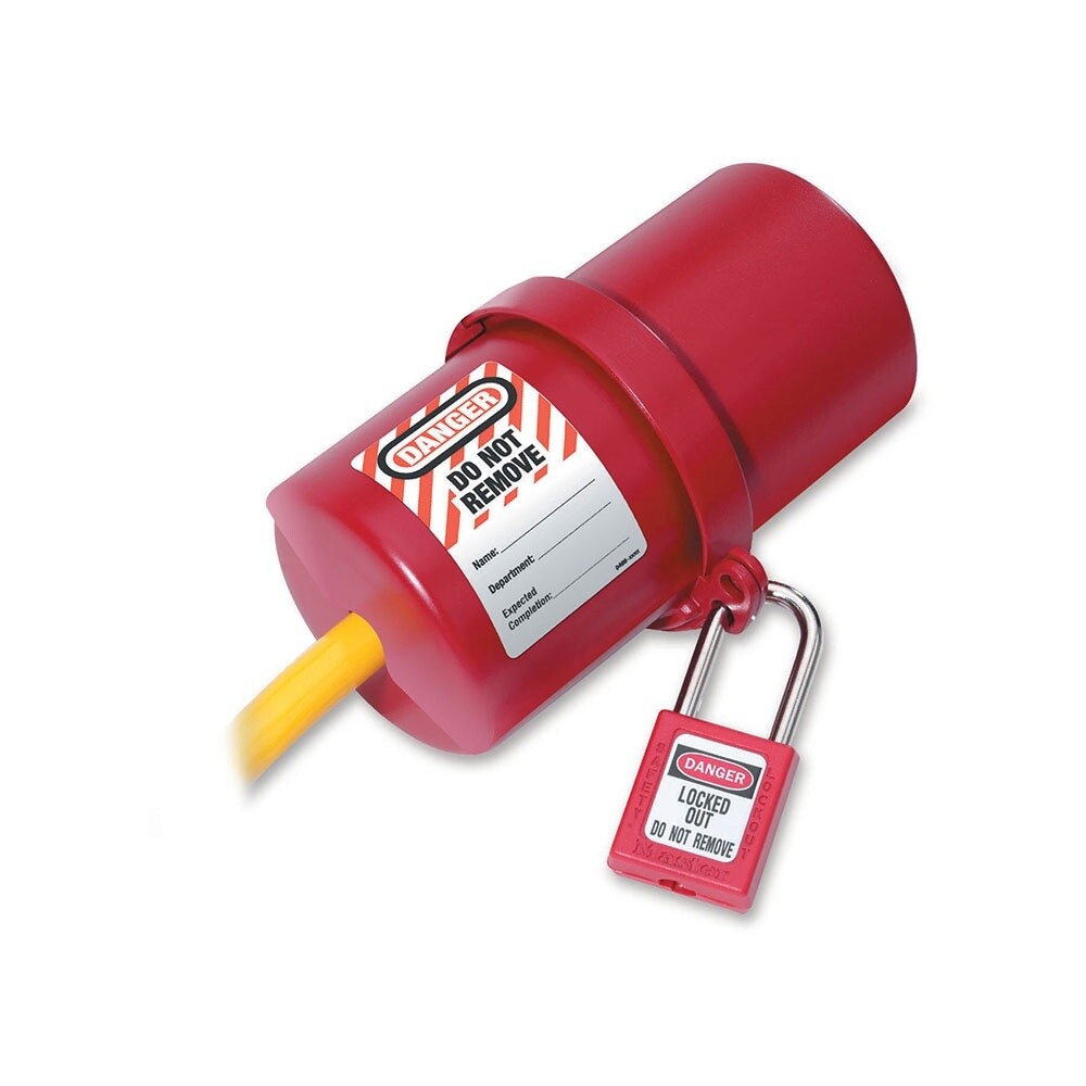 Master Lock 488 Rotating Large Electrical Plug Lockout, Size: 3/4&quot;