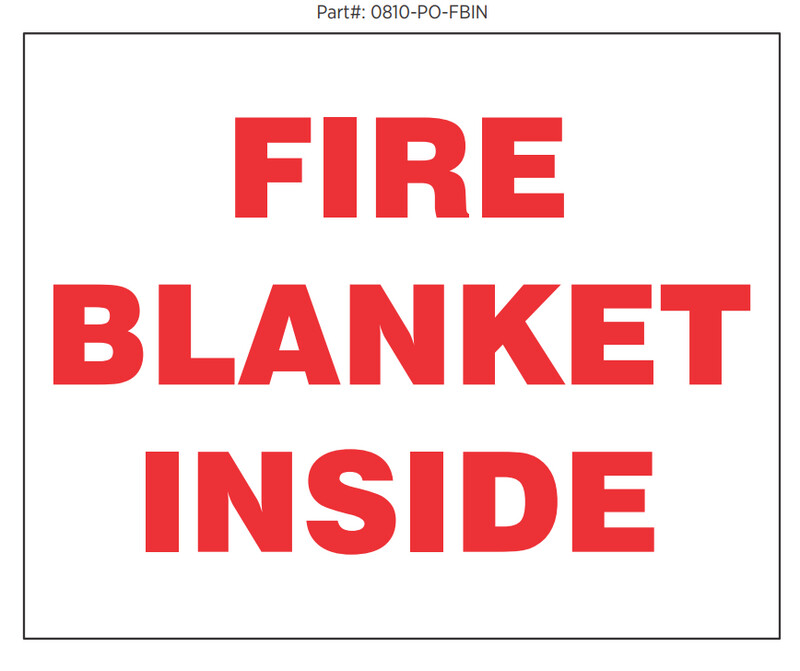 Fire Blanket Inside