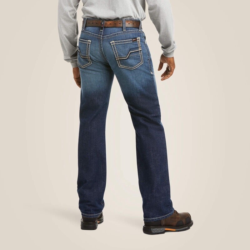 Ariat Men&#39;s FR M5 Ryley 10026004 Straight DuraStretch Truckee Stackable Straight Leg Jean