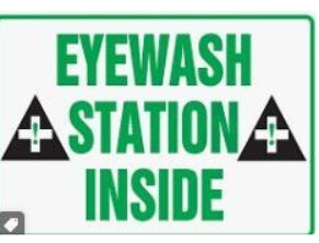 Eye Wash Station Inside, Color: AV, Size: 7&quot;X10&quot;