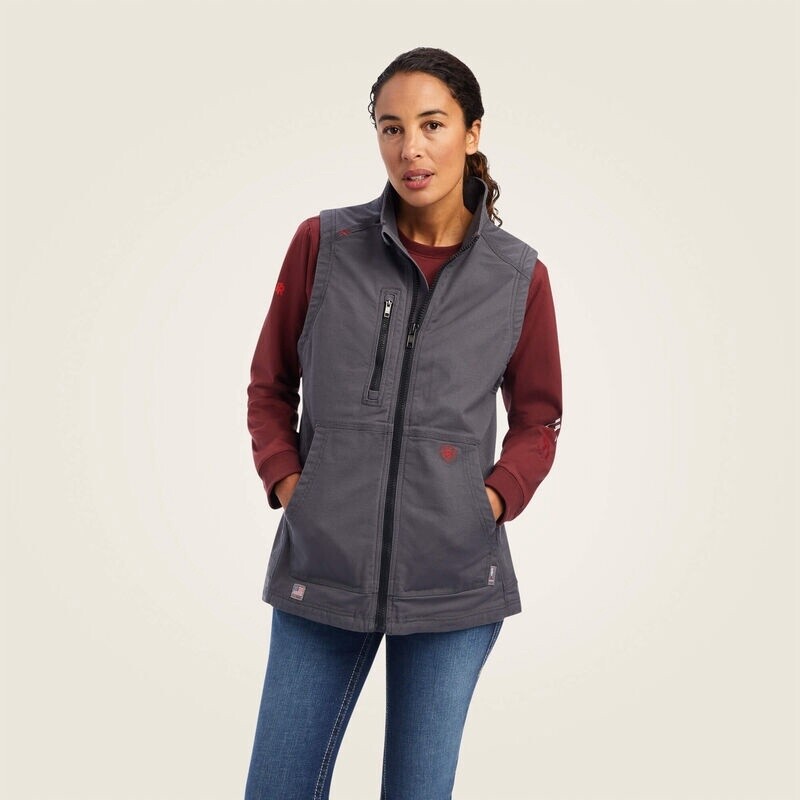 Ariat Women&#39;s FR DuraLight Stretch Canvas Vest, Size: XS