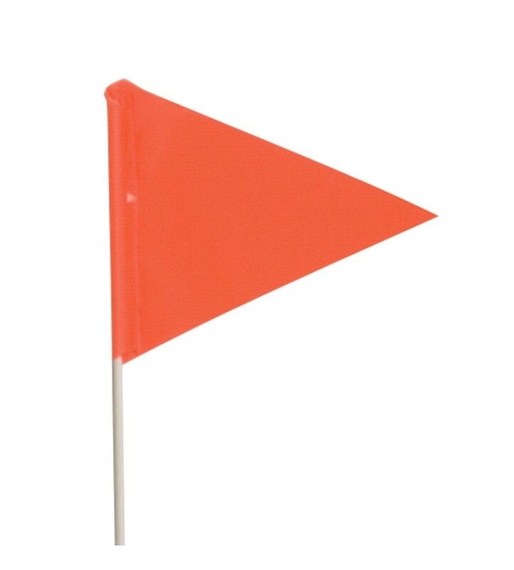 Bicycle, Snow, Tractor, and Pennant Flags Orange