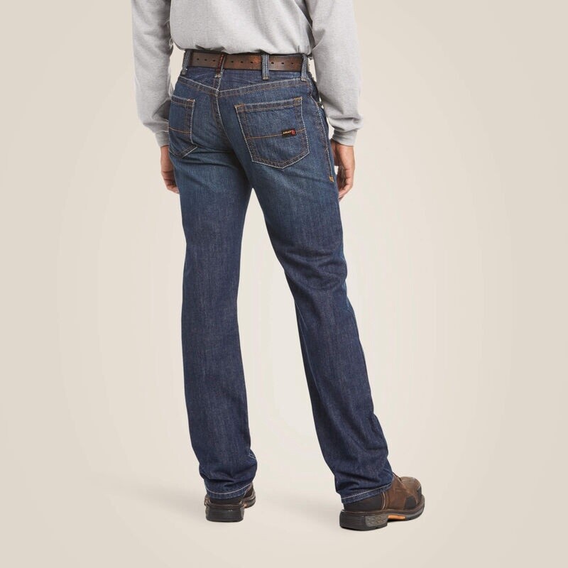 Ariat Men&#39;s FR M5 Shale 10015166 Straight Basic Stackable Straight Leg Jean