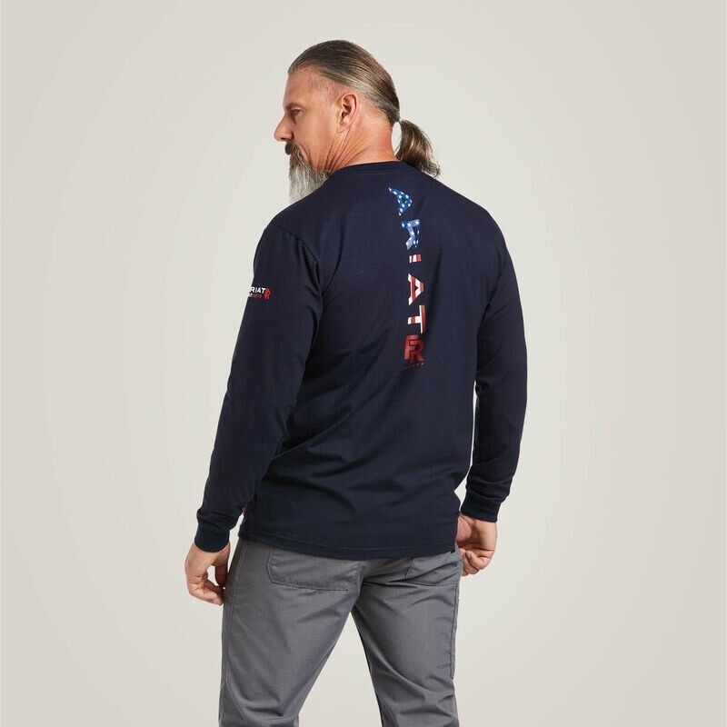 Ariat Men&#39;s FR Stretch Logo Shirt
