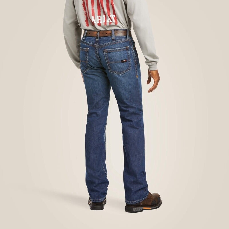 Ariat Men&#39;s FR M4 Flint 10012552 Relaxed Basic Boot Cut Jean