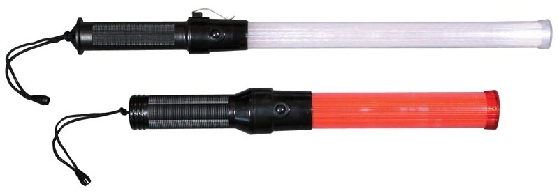 Airport Wand, Product: Red-Orange 17.5&quot; Plastic Wand