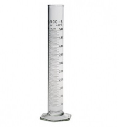 Graduated Cylinder / Hydrometer / Plastic / 500mL, Quantity: Single - Hydrometer Graduated Cylinder / Plastic /