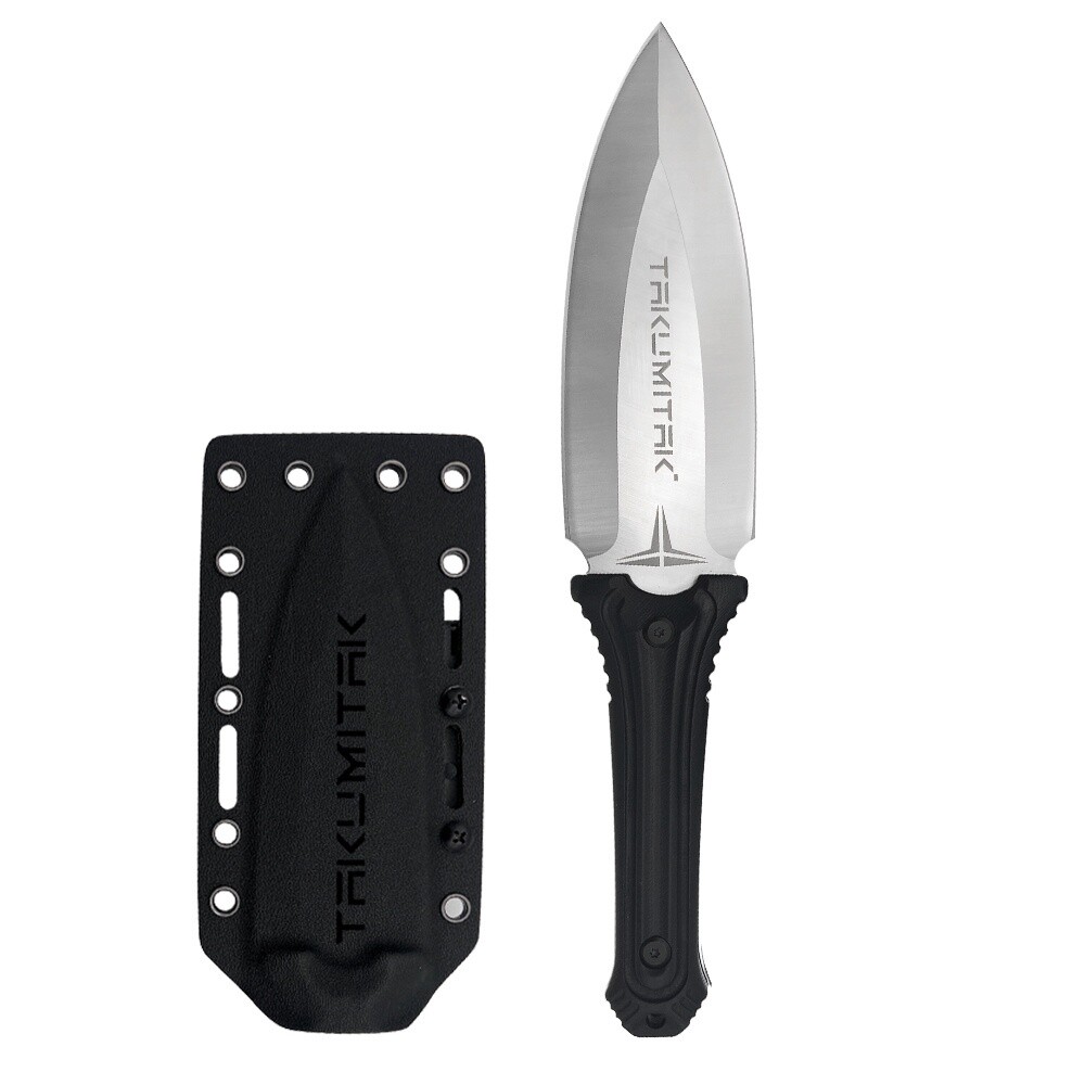 Takumitak 10&quot; Fixed Blade Knife, Model: Sentinel, Color: Silver