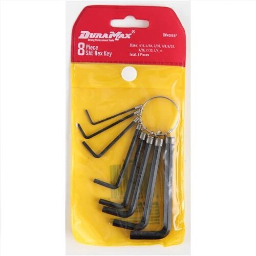 Dura Max 8 Piece Hex Key Set, Model: SAE, Category: Hand Tools