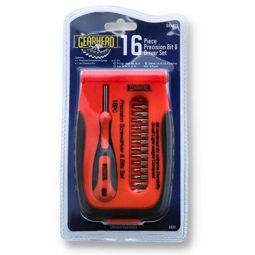 Gearhead 16 Piece Precision Bit &amp; Driver Set