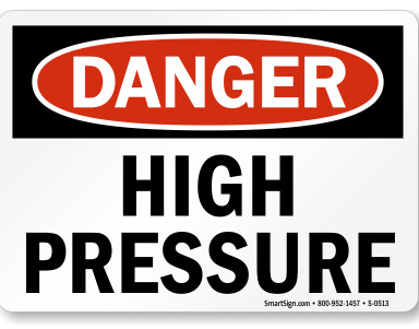 Danger High Pressure