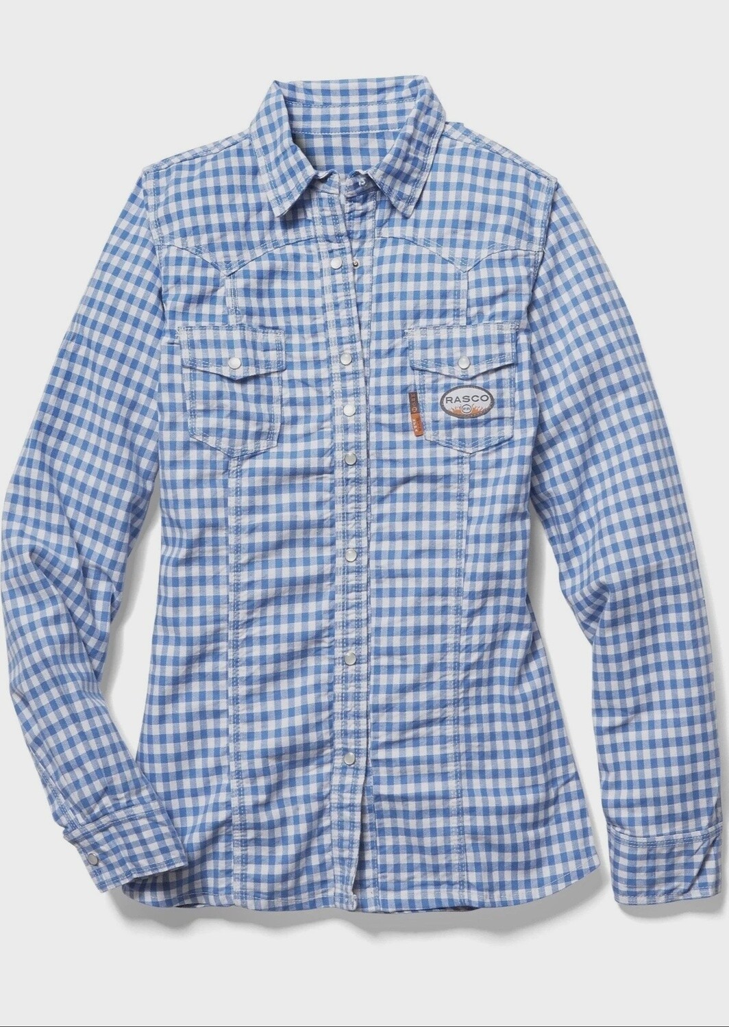 Rasco Women&#39;s FR Blue Plaid Shirt, Size: 3XL