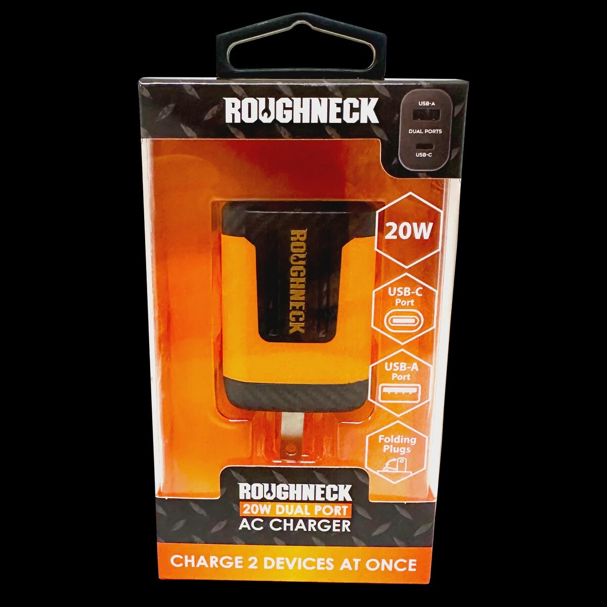 Roughneck Wall Charger, Model: AC 20W Dual Port