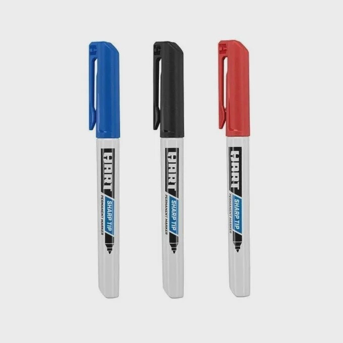 HART Fine Tip Permanent Marker, Quantity: Single
