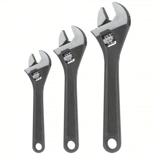 Proto Adjustable Wrench, Size: 3 Pack: 8&quot;, 10&quot;, 12&quot;, Category: Hand Tools