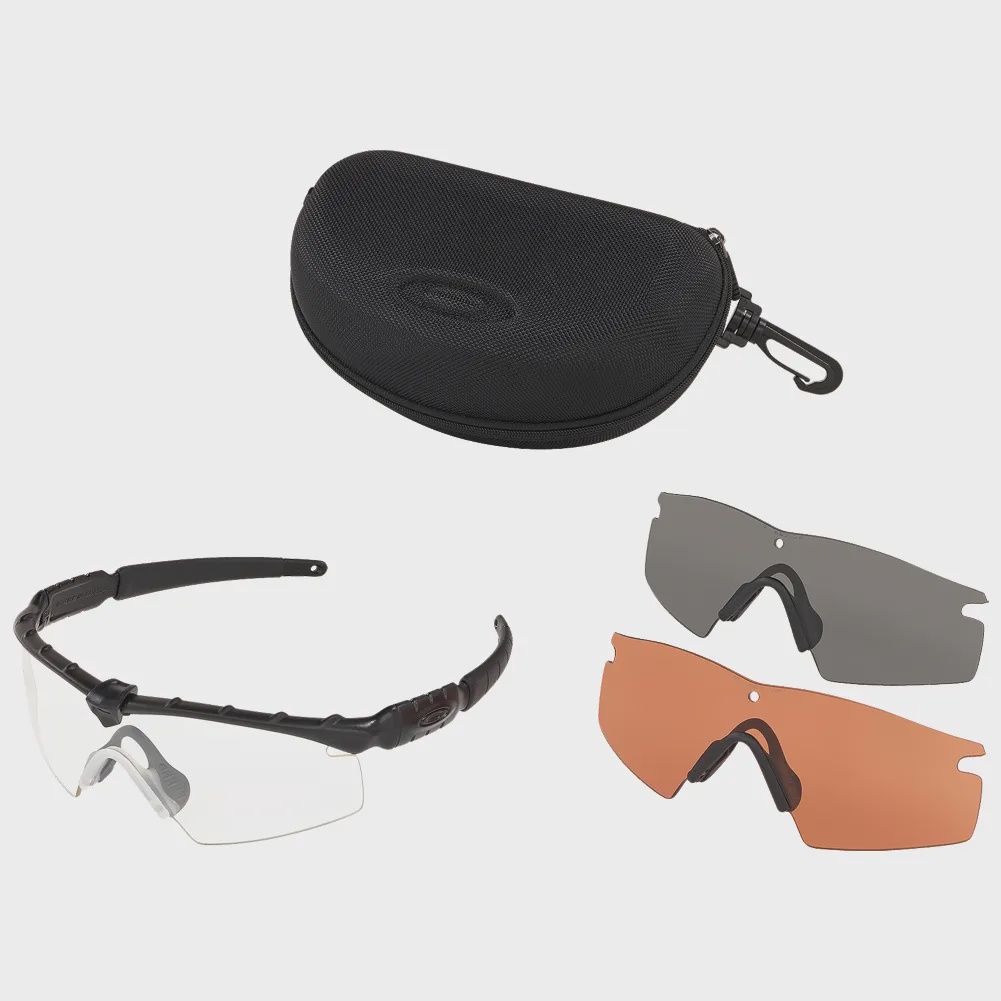 Oakley Standard Issue (SI) Ballistic, Matte Black M Frame 2.0 Strike w/ Clear, Grey, &amp; VR28 Lens Array, Style: Oakley Standard Issue (SI) Ballistic, Matte Black
