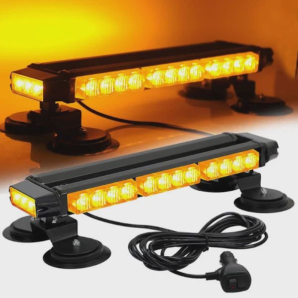 ASPL Roof Strobe Light - 6781, Color: Amber, Size: 16.8&quot;, Category: Vehicle Safety