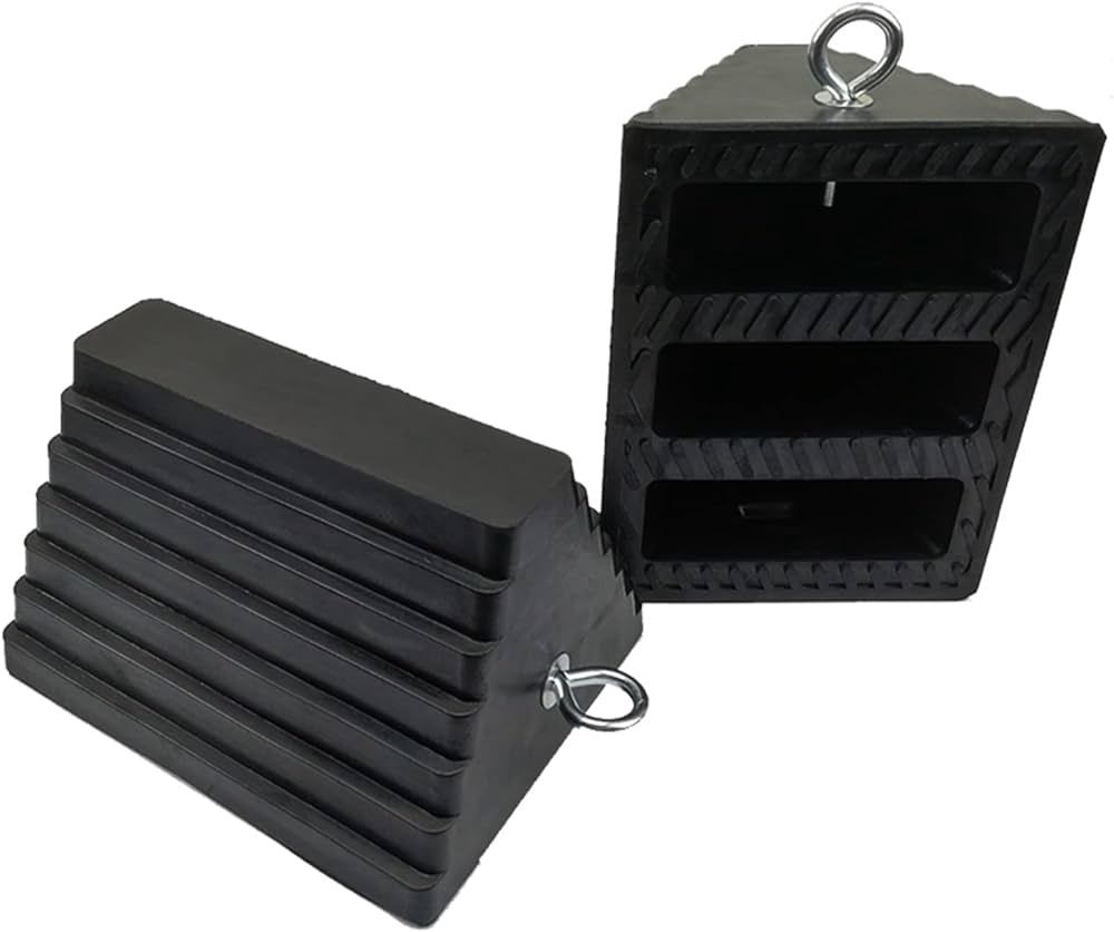 Wheel Chock 2 Pack Black, Color: Black